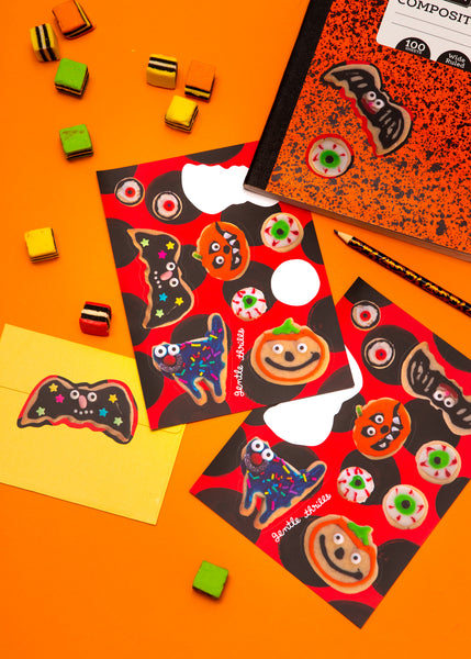 halloween cookies sticker sheet