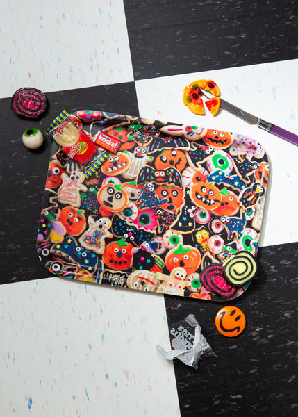 halloween cookies tray