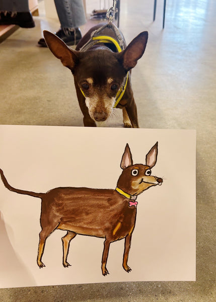 pet portrait drawing
