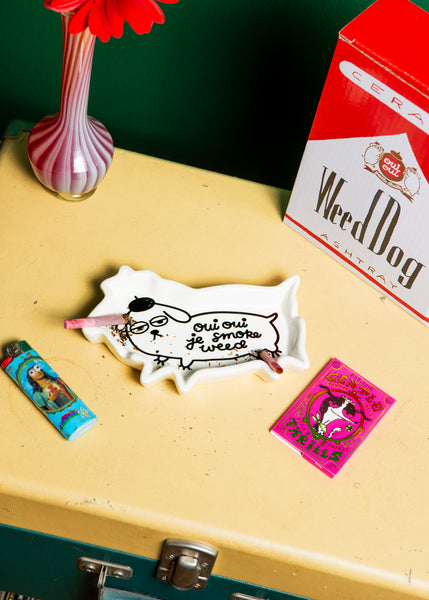 weed dog ashtray