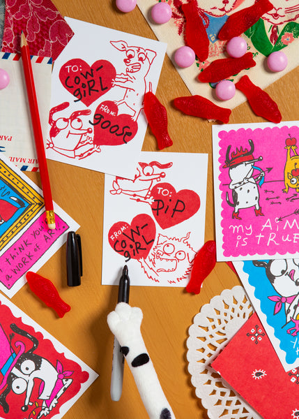 cowgirl valentine set