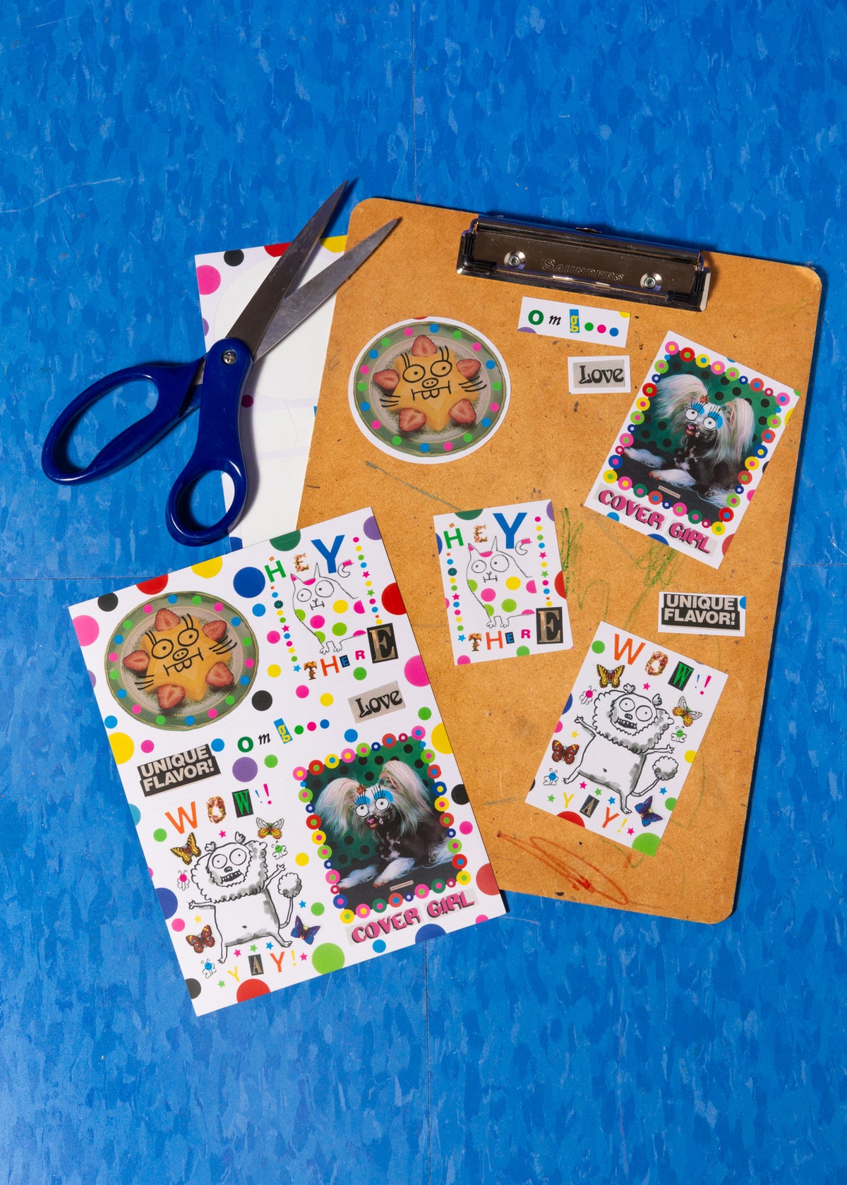 Collage Sticker Sheet collage sticker sheet | gentle thrills
