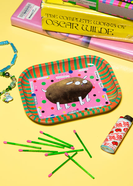 potato metal tray