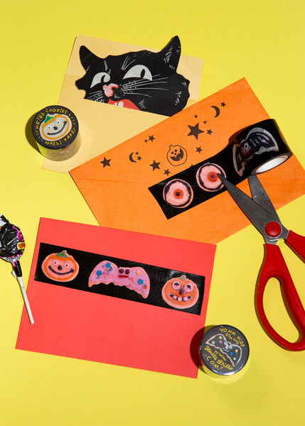 halloween cookies washi tape