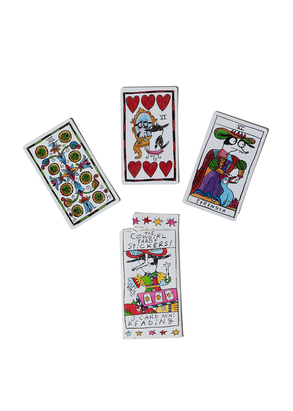 cowgirl tarot sticker pack