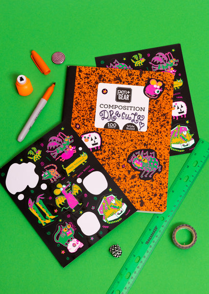 spooky scary sticker sheet
