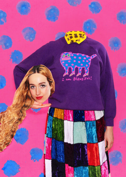 i am beautiful sweatshirt