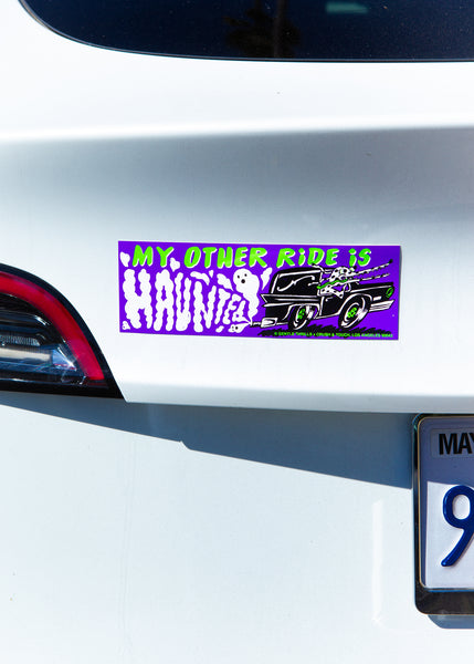 my other ride is haunted bumper sticker
